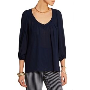 NWT Diane Von Furstenberg Davi Chiffon Blouse